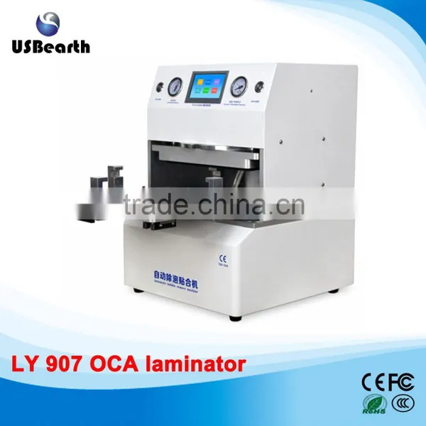 Highly recommented LY 907 all-in-one OCA laminator 12 inch auto no need air compressor vacuum pump defoam machine 220V 110V