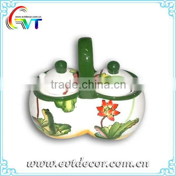 Ceramic Spice Pot With Handle