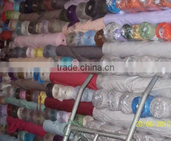 Poly Cotton Plain Dyed Poplin Stocking Fabric
