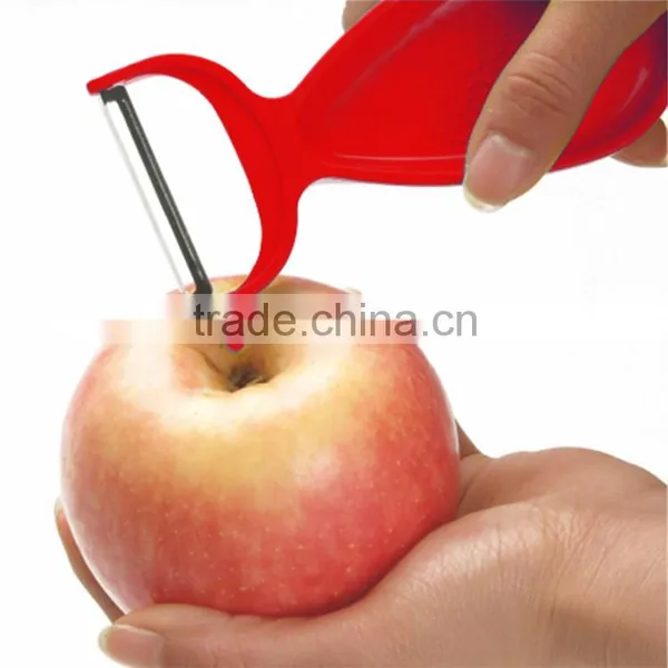 ABS+S/S 12.5*6.6 Kitchen Tools Stainless Steel Cute Fruit&vegetable Peeler/potato Peeler photo-2