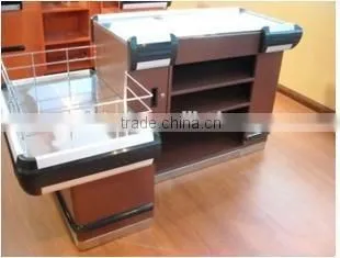 Supermarket Electronic Checkout Cash Counter With Belt By Changshu Factory photo-2