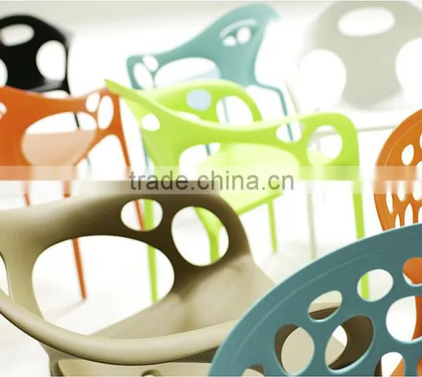 High Quality Wholesale Durable Living Room Furniture Supernatural Style PP Plastic Armchair for Sale photo-2