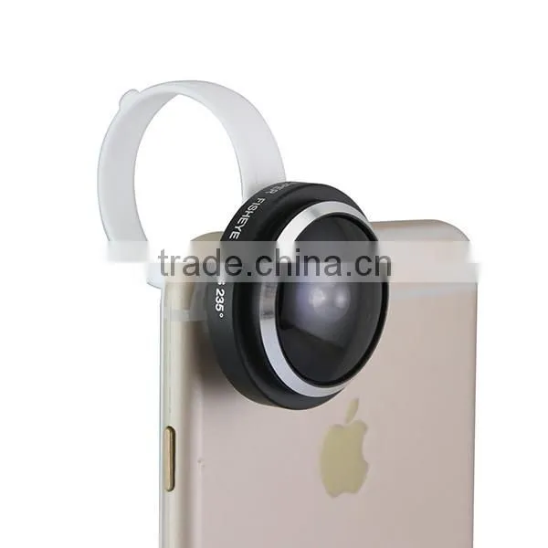 Detachable Circle Clip 235 Degree 0.4x Super Fisheye Lens for Smart Phone IPhone 6 Ipad Samsung Galaxy S6 photo-3