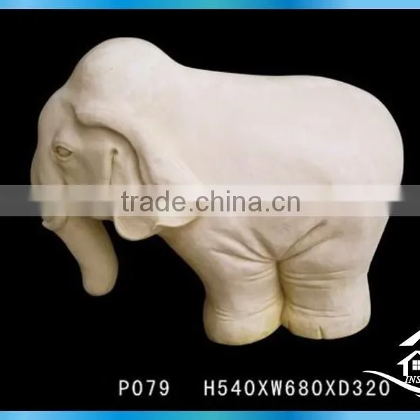 Hand Carved Resin Elephant Garden photo-4