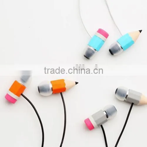 Newest Magic Pencil Stereo Earphone With Microphone and Volum Control SM-IP24 photo-2