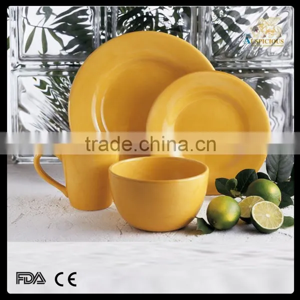 Wholesale 16pcs Color Glazed Stoneware Dinner Set photo-4
