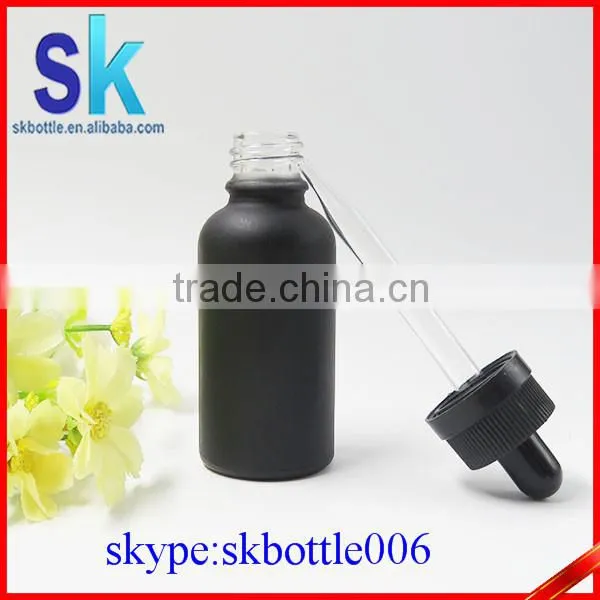 Black Frosted 30ml Glass Dropper Bottle for Smoke Oil Supplier's Choice photo-2