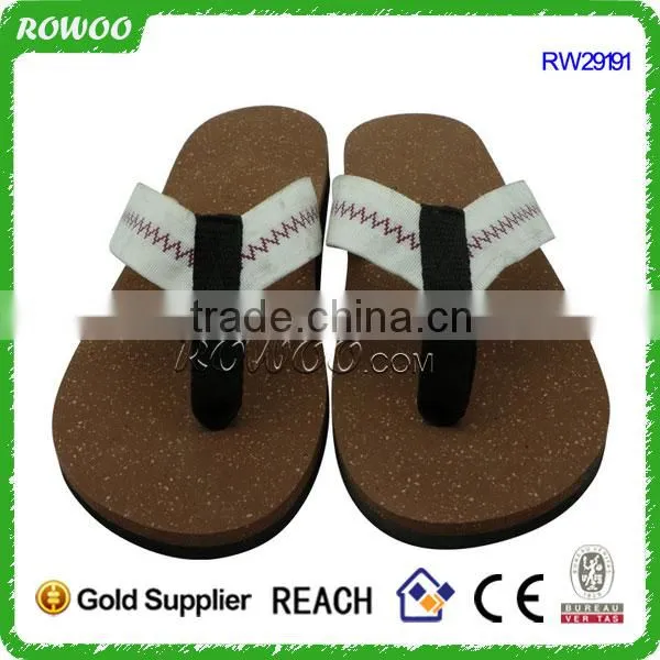 Hot Selling Eco-friendly Factory Price Wood Sole Flip Flops Cork Slippers Men photo-5