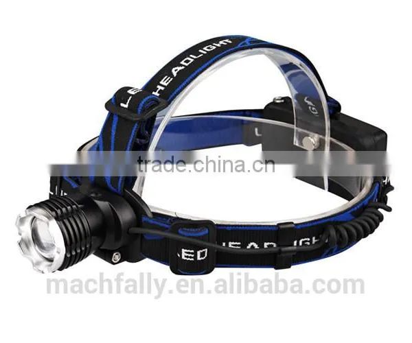 2015 New Style 2*18650 Battery Rechargeable Headlight 500 Lumen Strong Light T6 Led Headlamp Irradiation Distance Of 150 Meter photo-2
