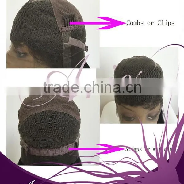 GlueLess Virgin Brazilian Remy Human Hair Full Lace Wig photo-2