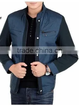2015 Spring and Autumn Jacket Mens Summer Thin Size Collar Middle-aged Men's Casual Jacket photo-4
