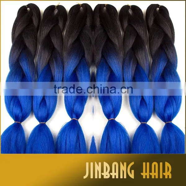 New Premium Hot Selling Best Quality 100g 24inch High Temperature Synthetic Ombre Jumbo Braid photo-2