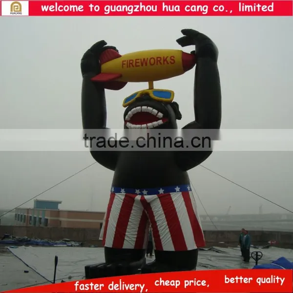 Top Selling Inflatable Promotion Cartoon / Inflatable Cartoon / Inflatable Gorilla Cartoon for Sale photo-2