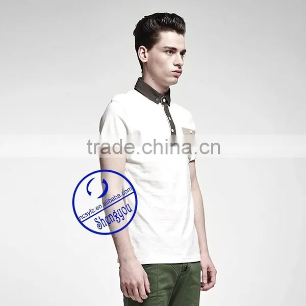 Single Jersey Men's Pocket Polo Shirt With Custom Label photo-5