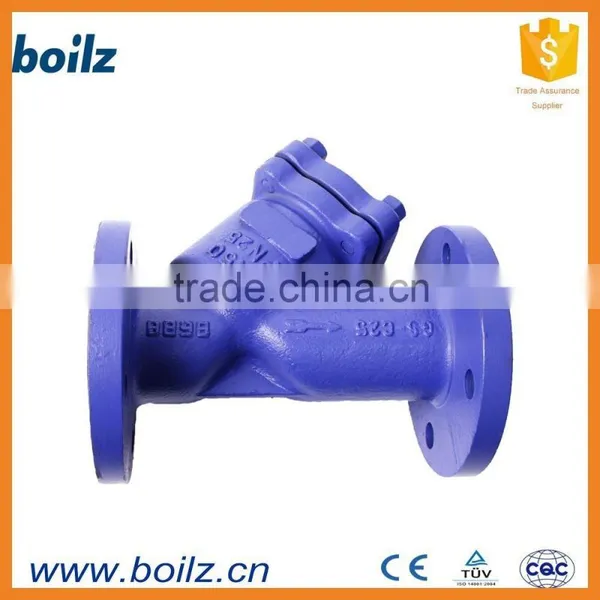 Y Type Cast Steel 2 Pieces Flanged End Strainer photo-2