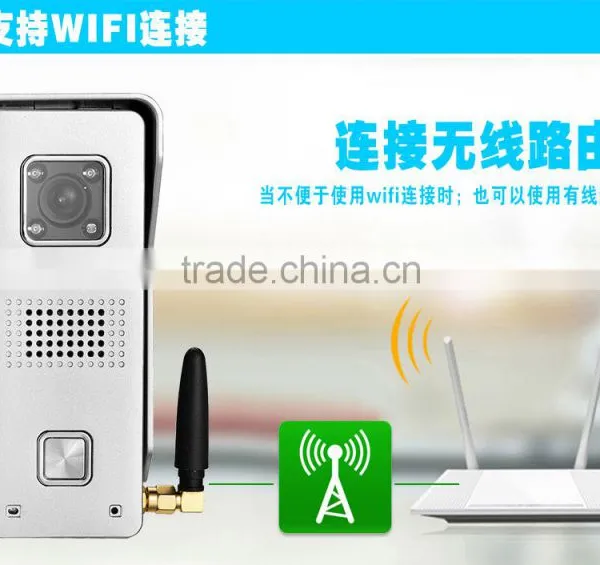2016 Real time video and audio intercom Danmini Wifi doorbell 3, remote intercom monitor unlock on IOS Android APP