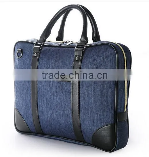 Oxford Cross Body Laptop Messenger Shoulder Bag Washed Canvas Men Handbag photo-2