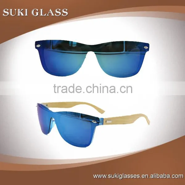 2016 Hot Selling Mirror Polarized Lens Wholesale Wooden Way Leg Sunglasses photo-5