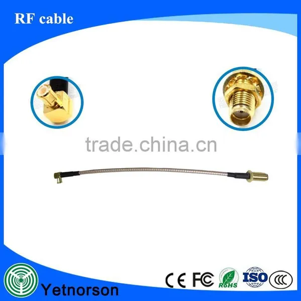 RF Cable With SMA Female to MCX Right Angle Male and RG178 Cable photo-3