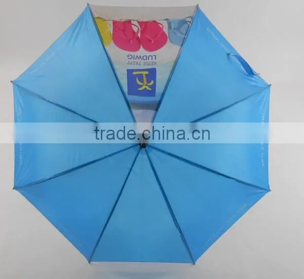 23 Inches Custom Made Wooden Handle Rain Umbrella for Sale photo-2