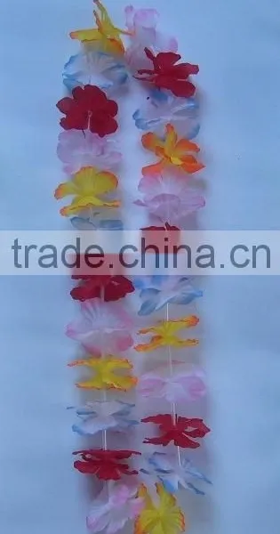 Customized Promotion Hawaii Flower Lei/Flower Necklace Set photo-6