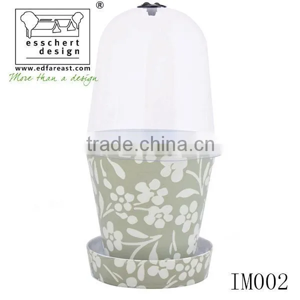 2016 Wholesale Unique Round Shape Plastic Flowerpot photo-2
