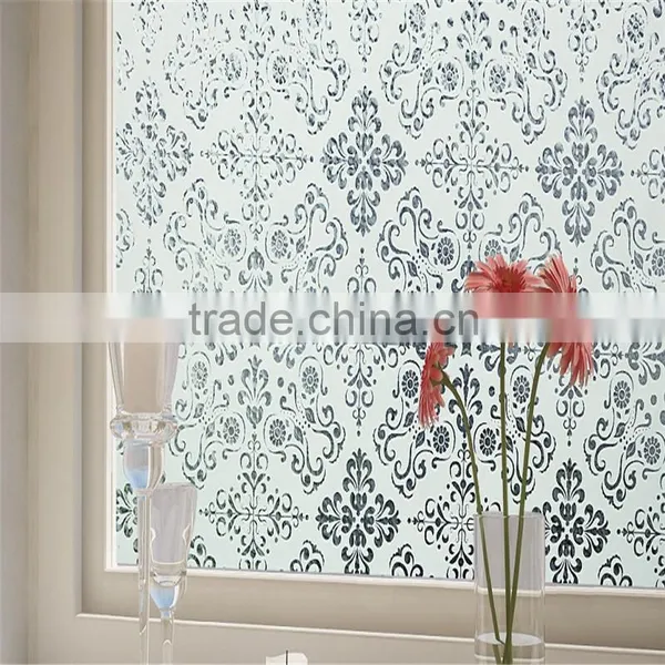 Popular Printed Window Glass Vinyl Film With Different Flower Pattern photo-2