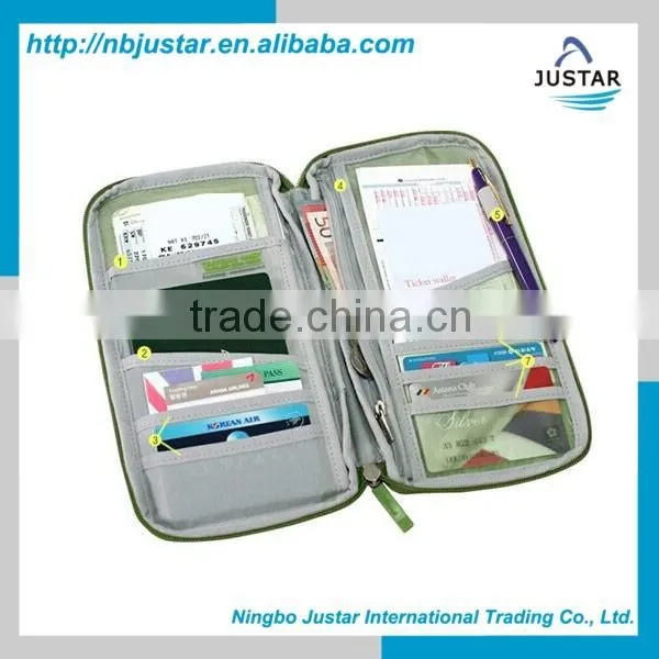 Document Holder Type Travel Wallet Multifuctional Card Ticket Passport Holder Purse photo-5