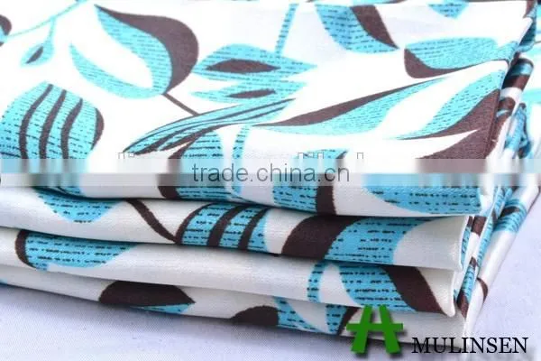 Mulinsen Textile Stretch Printed Fabric Wth Twist, Cheap Polyester Satin Fabric photo-3