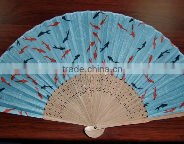 Trational Hand Fan Bamboo Handle With Your Logo photo-2