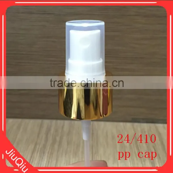Plastic sprayer of gold aluminium 24/410 perfume sprayer,aluminium perfume sprayer