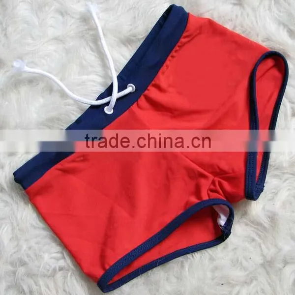 Wholesale Boys Red Kids Swimwear Bikini With Swim Shorts photo-2