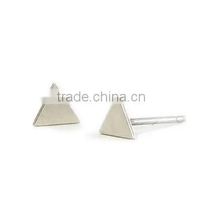 Wholesale 925 Sterling Silver Triangle Shape Stud Earring