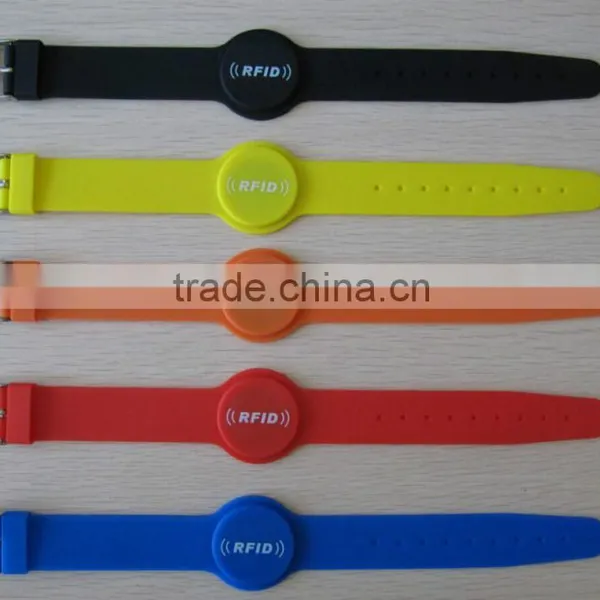 Promotional RFID Bracelets,Silicone Waterproof RFID Bracelets From 62-74mm Size for Choosing photo-3