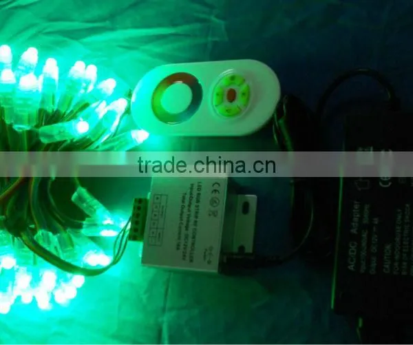 100pcs IP68 12V 12mm RGB Dump Node+rgb Touch Controller+12V/4A Power Adaptor photo-3