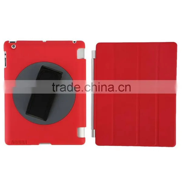 360 Degree Rotation Hot Sales Handheld Leather Case for Ipad 2 3 4 photo-2