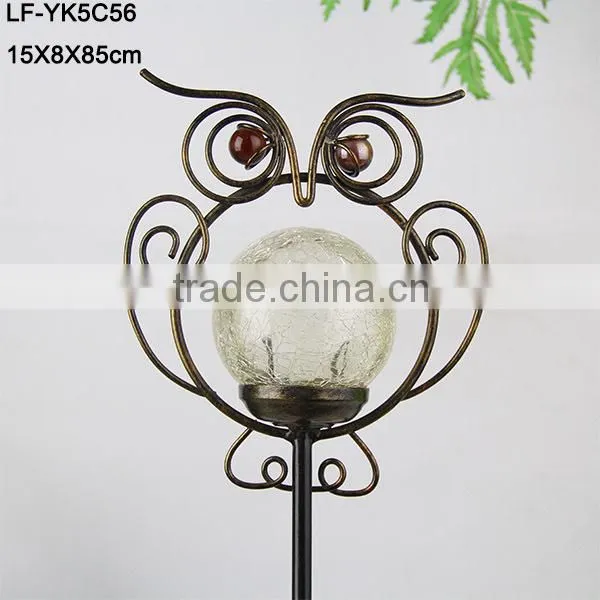 Iron Owl Garden Stake With Solar Product photo-2