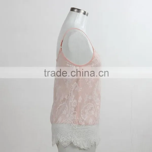 F5S15298 Printing Lace Sexy Camisole for Woman photo-2
