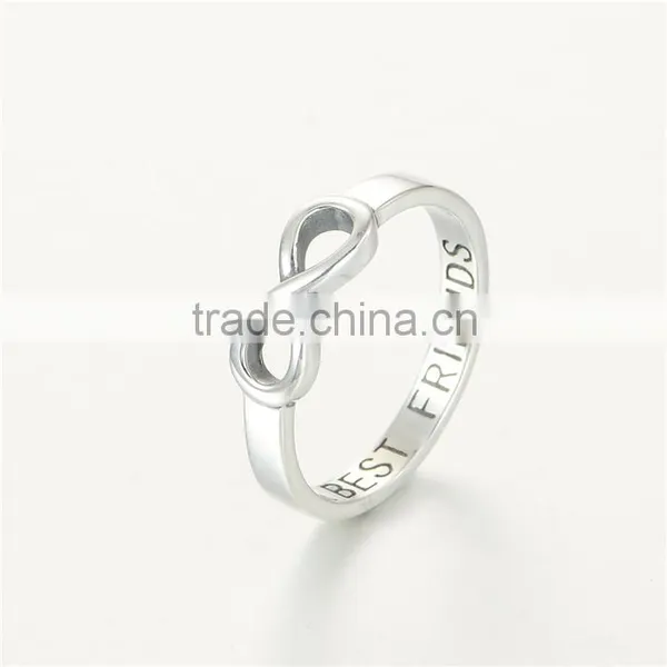 Best Friend Nipple Ring Forever Infinity Shape Silver Rings FR302 photo-3