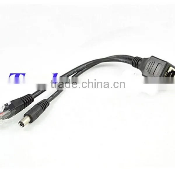 1 in 2 Ethernet LAN Network Cable RJ45 Male to Male Plug &DC Female 5.5m photo-3