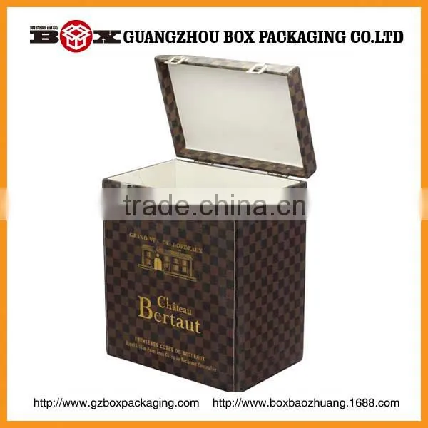 Embossed Logo Wooden Wine Gift Box photo-2