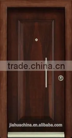 Solid Engineering Wood Door Frame Armored Entrance Arch Gate Bullet Proof Flush Door photo-5