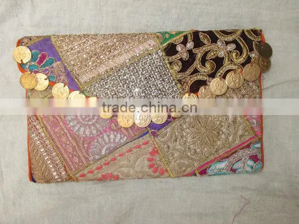 New Chirtmas Gift Wholesale Price Vintage Gypsy Banjara Clutch Purse Handmade Patchwork Vintage Banjara Coin Purse photo-2