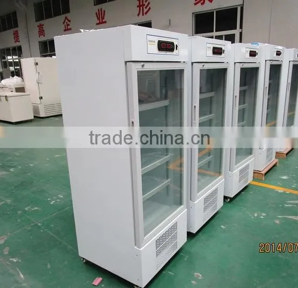 260L Pharmacy Hospital Single Temperature Glass Door Medical Storage Refrigerator photo-5