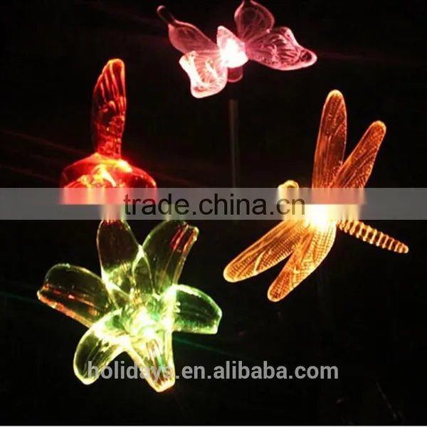 28.5ft Outdoor Decoration Dragonfly/Butterfly Shape Garden Solar Light photo-3