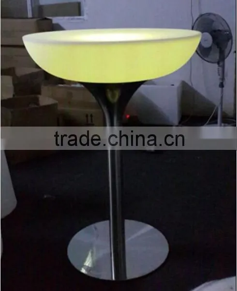 High Top Stainless Steel Base Glowing Led Party Table/household Decorative Table/Led Coffee Table photo-5