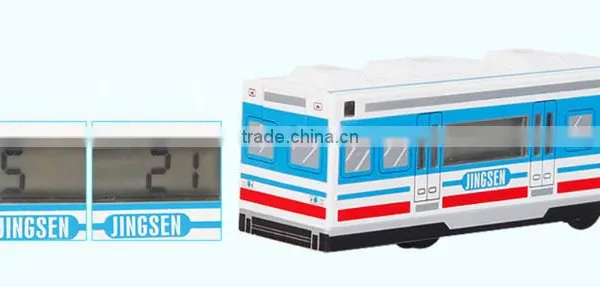 Smart Creative Auto Bus Alarm Clock ,Driving Car LCD Alarm Clock photo-5