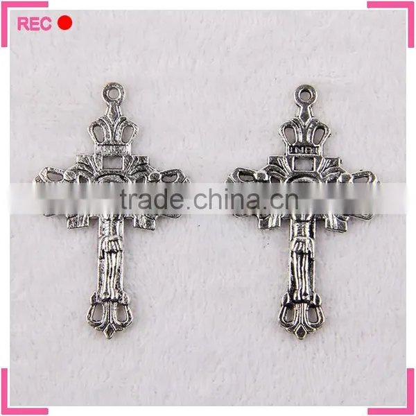 Cross Pendants for Jewelry Making, Jesus With Cross Religious Pendants photo-2