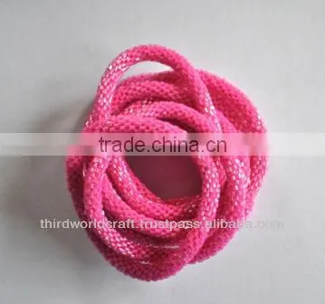 Rollover Glass Bead Bracelets From Nepal photo-3