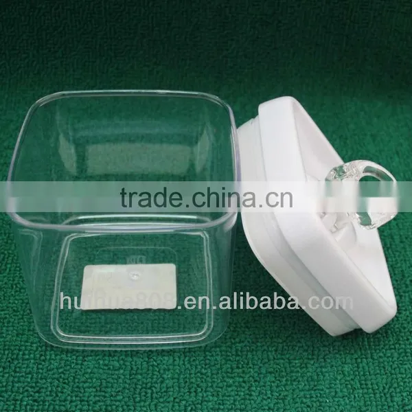 Square Plastic Storage Jar